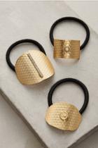 Anthropologie Shaped Brass Pony Holder Set