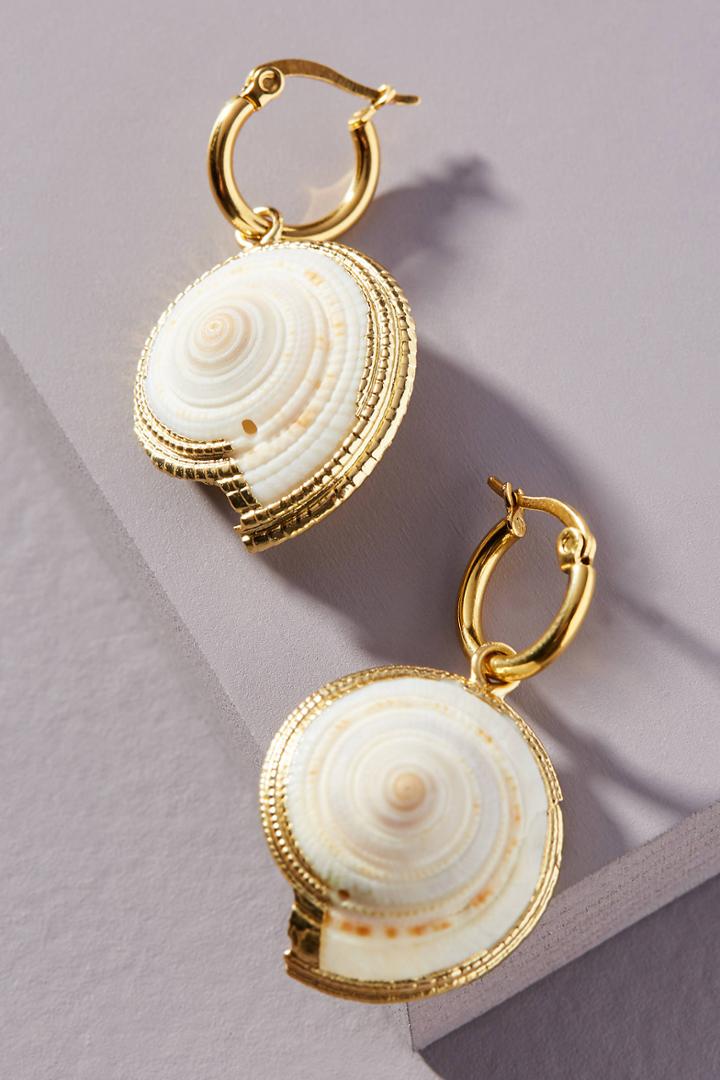 Amber Sceats Eli Shell Drop Earrings