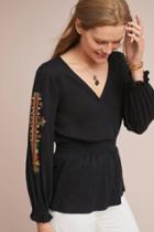 Ranna Gill Deidra Embroidered Top