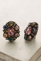 Miriam Haskell Crystal Bouquet Clip-on Earrings