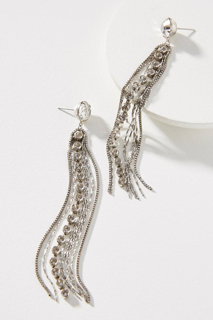 Anthropologie Riviera Tasseled Drop Earrings