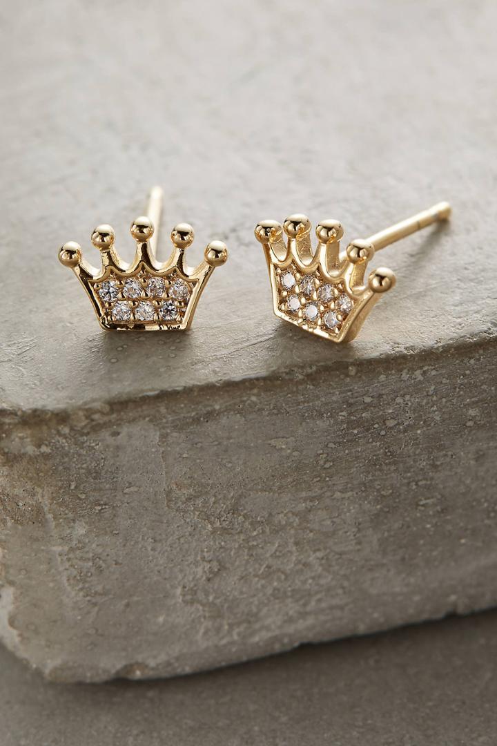 Anthropologie Crown Post Earrings