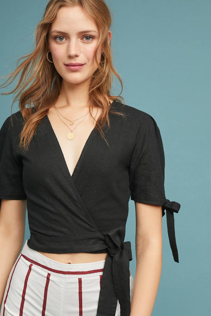 Rue Stiic Lilorne Cropped Wrap Top