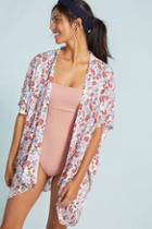 Anthropologie Pick A Pansy Kimono