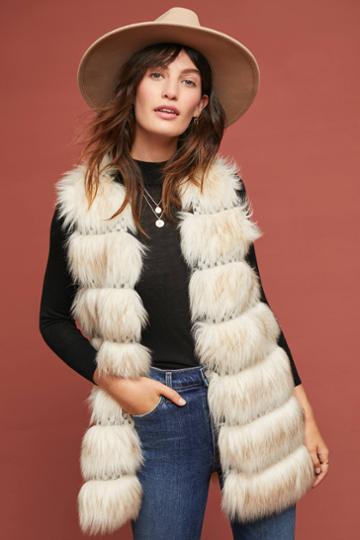 Skies Are Blue Faux Fur Vest