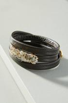 Anthropologie Marina Leather Wrap Bracelet