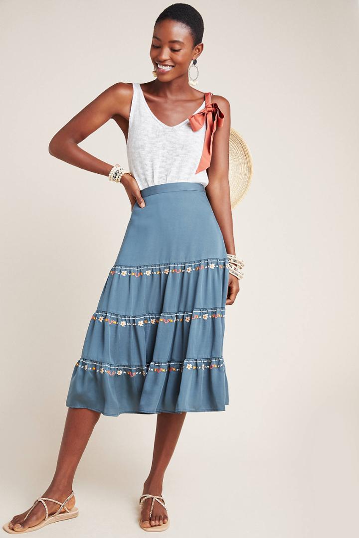 Dolan Left Coast Junia Tiered A-line Skirt