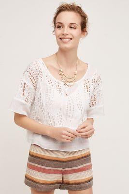 Tracy Reese Cutwork Lace Top
