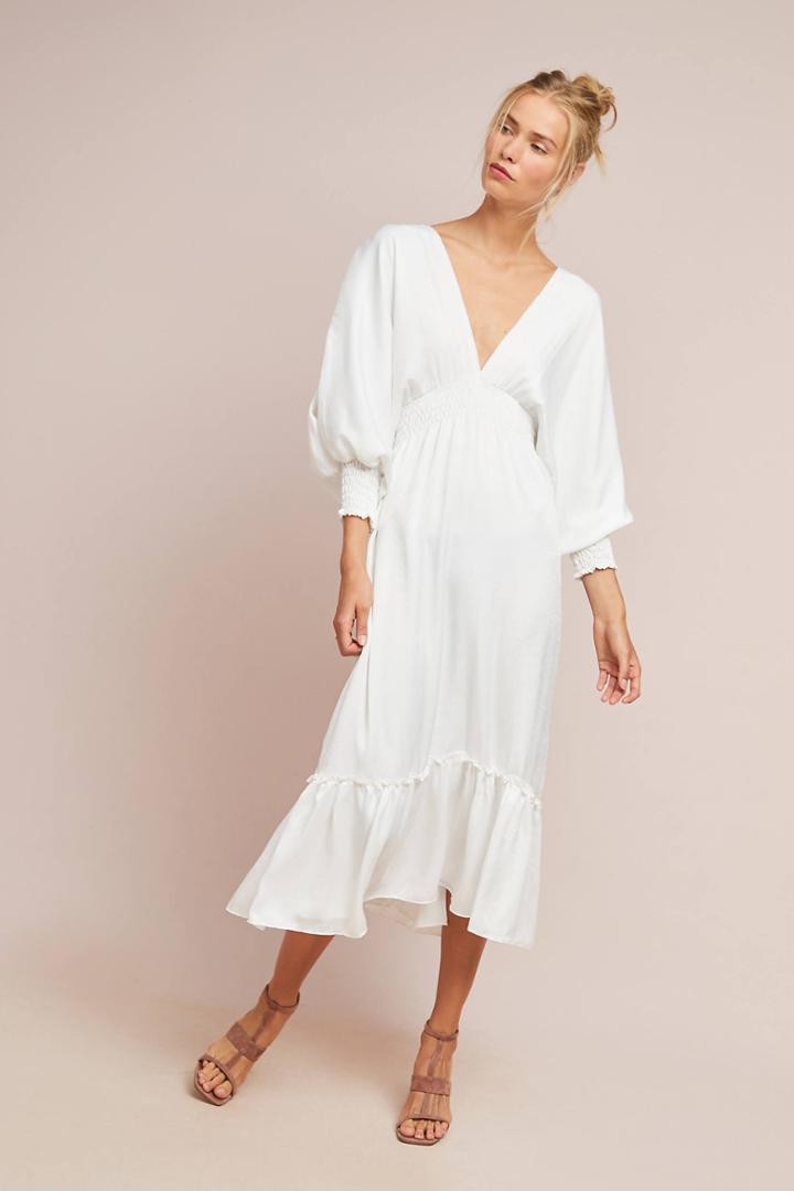 Misa Moritz Open-shoulder Maxi Dress