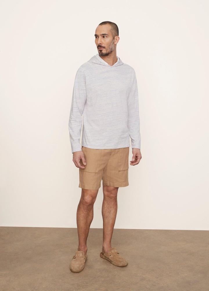 Vince Streaky Jersey Popover Hoodie