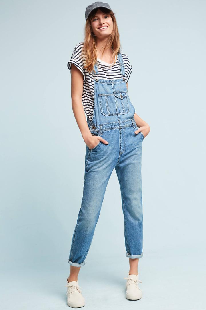 Ag Jeans Ag Leah Straight Cropped Overalls