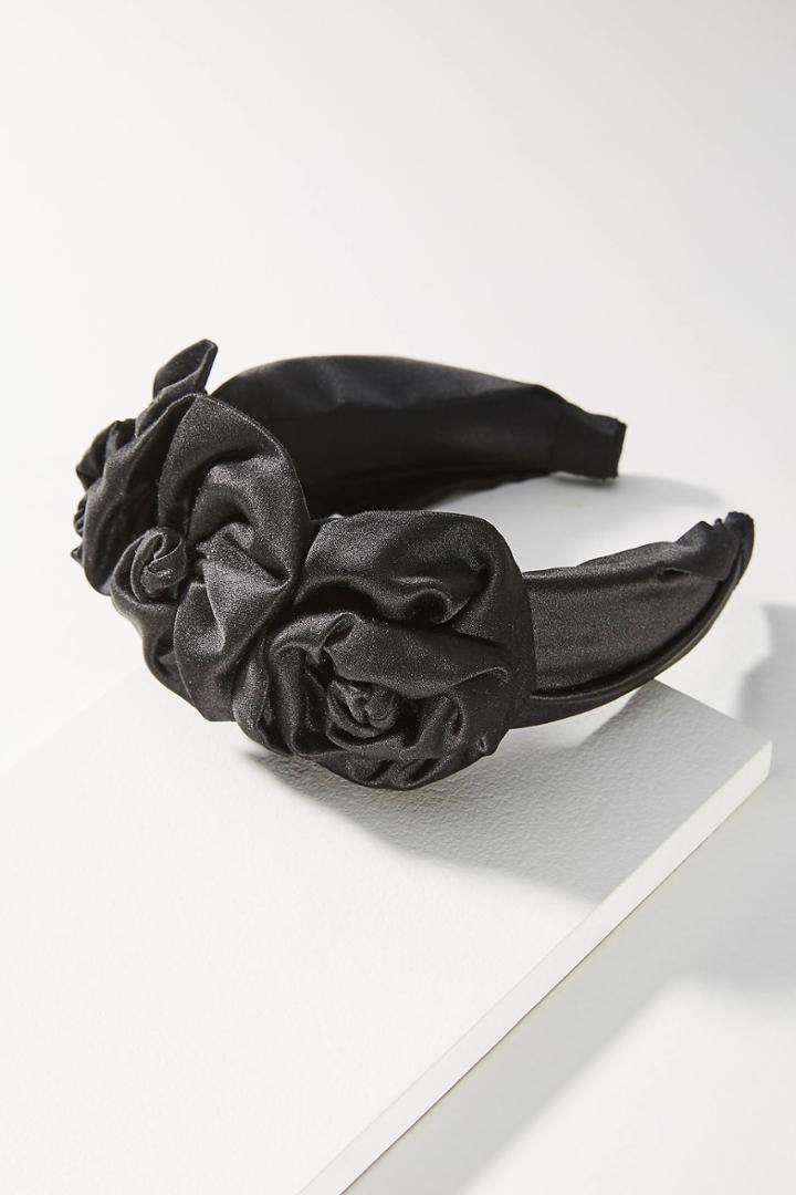 Jennifer Behr Rosette Silk Headband