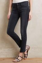Mother Looker Ankle Fray Jeans Black