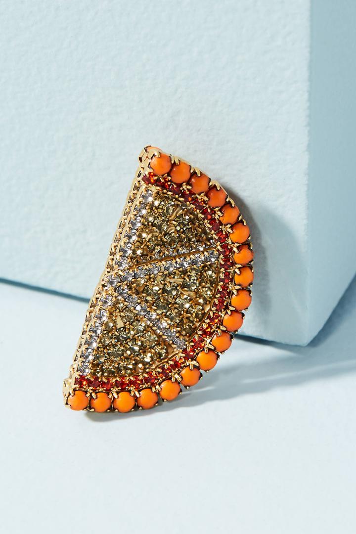 Elizabeth Cole Naranja Brooch