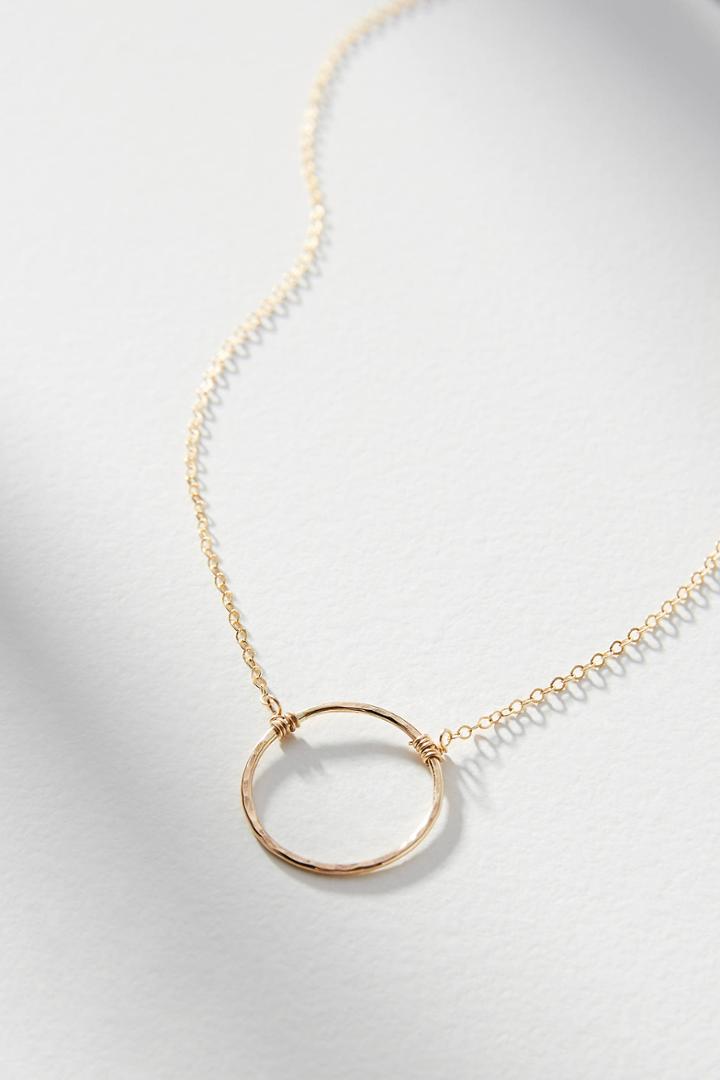 Pixley Pressed Classic Hoop Necklace