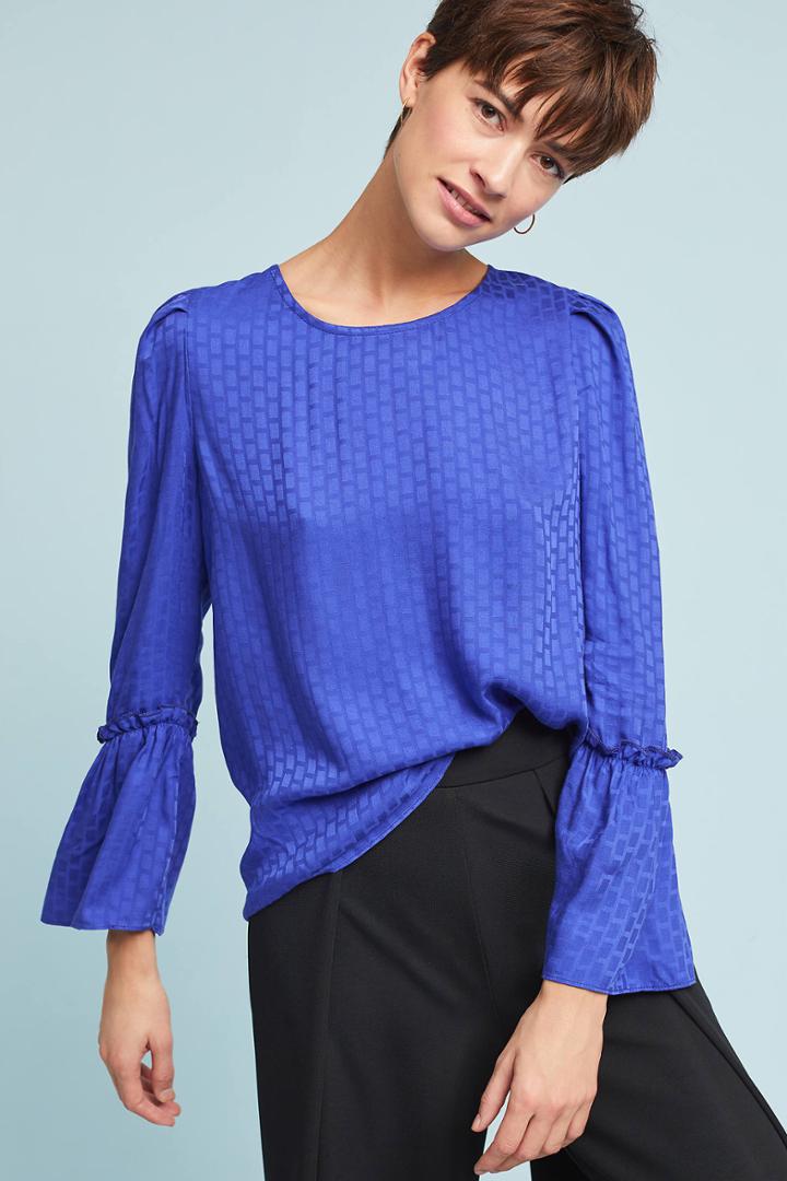Anthropologie Bryson Textured Blouse