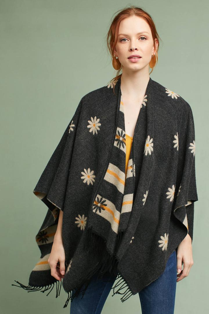Anthropologie Daisy Wrap Scarf