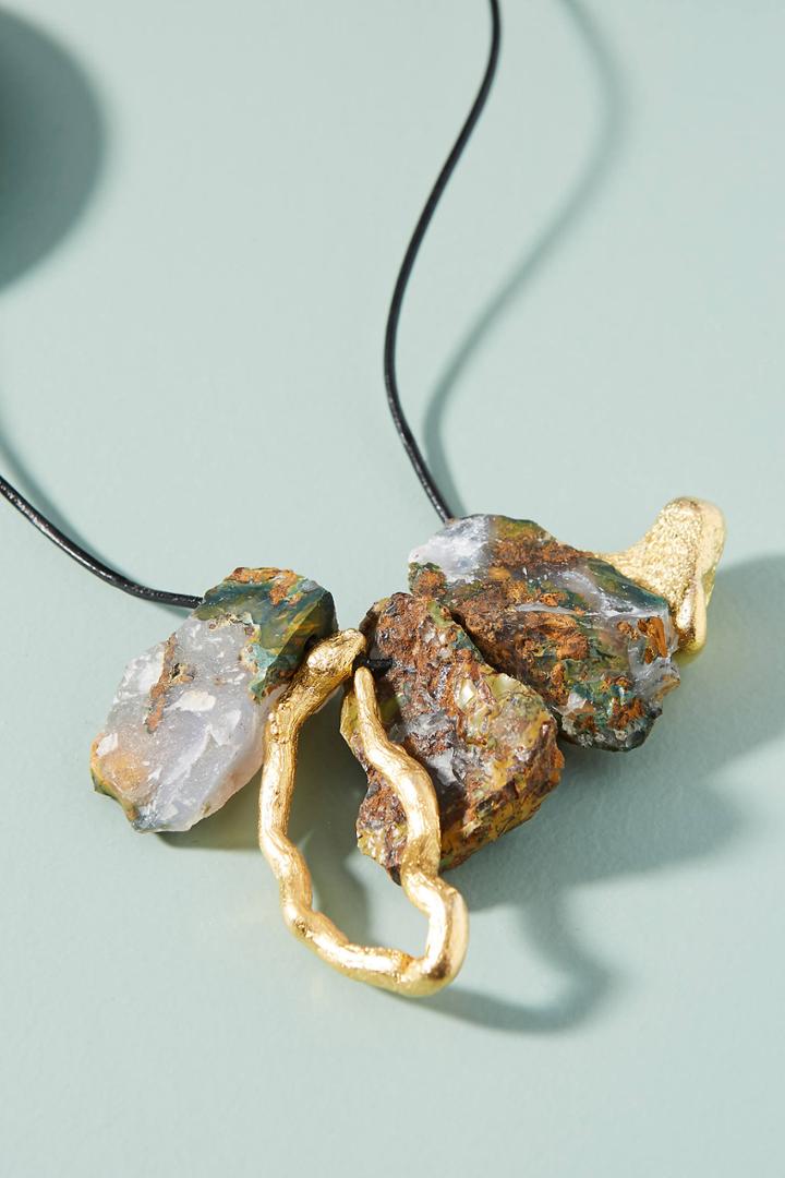 Regina Dabdab Gilded Jasper Necklace