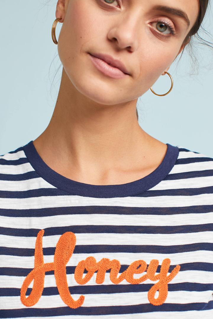 Anthropologie Honey Striped Tee