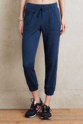 Saturday/sunday Cropped Drawstring Joggers