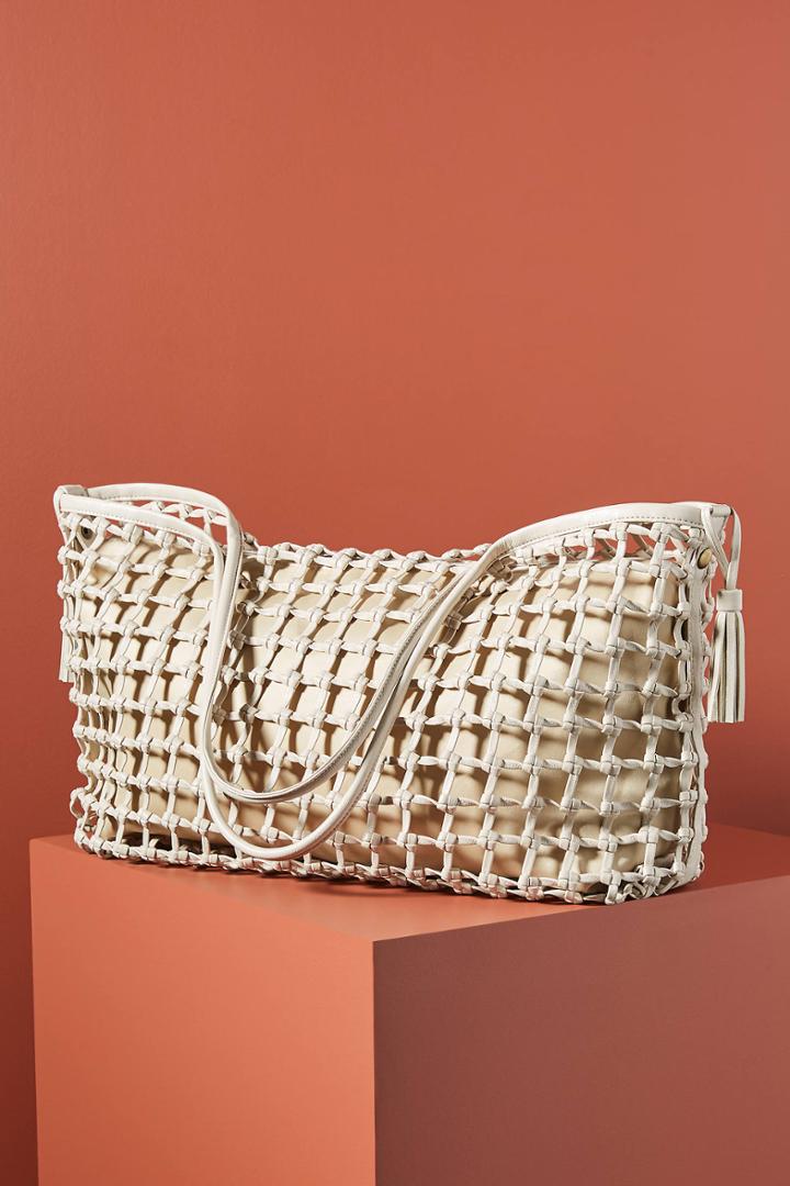 Anthropologie Carson Woven Tote