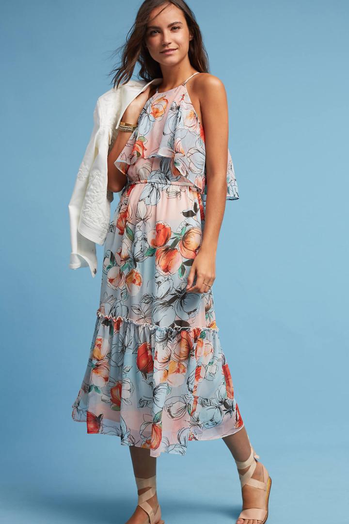 Donna Morgan Poppy Midi Dress
