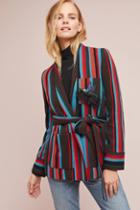 Beatrice B Capalbio Striped Sweater Jacket