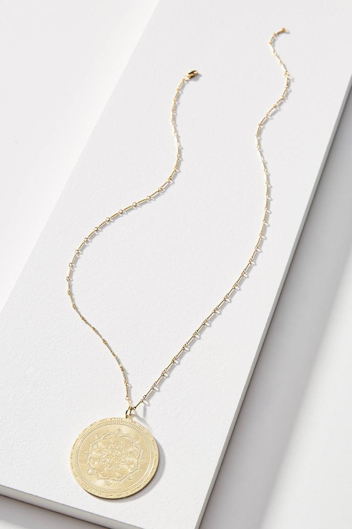 Lulu Dk Large Medallion Necklace