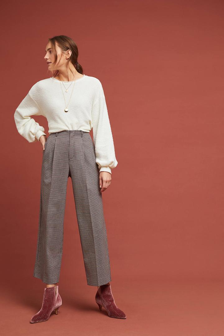 Velvet By Graham & Spencer Benni Cropped Wide-leg Trousers