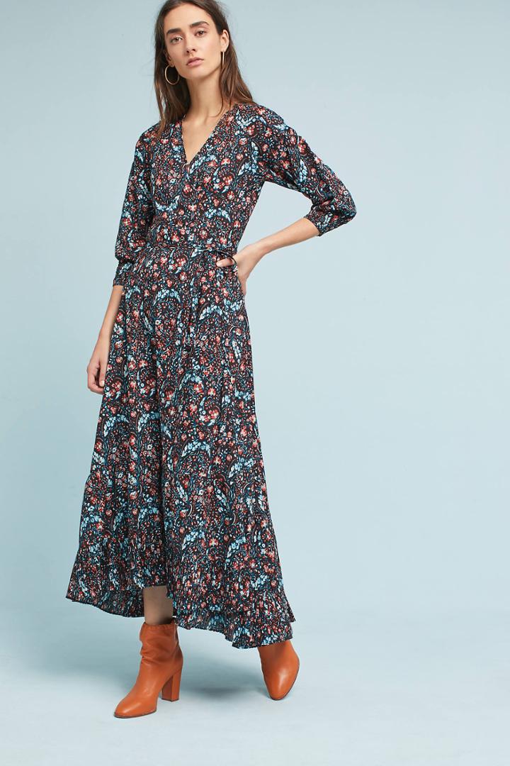 Flannel Toulon Wrap Dress