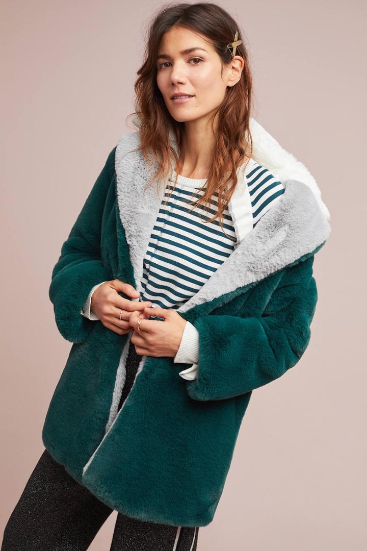Suncoo Enki Faux Fur Coat
