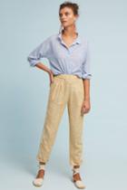 By Anthropologie Embroidered Linen Pants