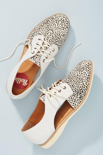 Rollie Sidecut Leopard-printed Oxfords