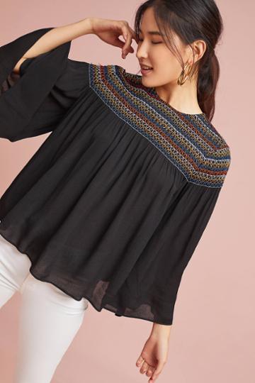 Tracy Reese Smocked Blouse