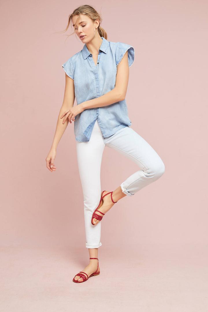 Michael Stars Striped Chambray Shirt
