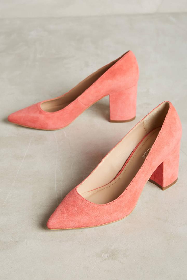 Anthropologie Hl Pump Almond Toe Stack