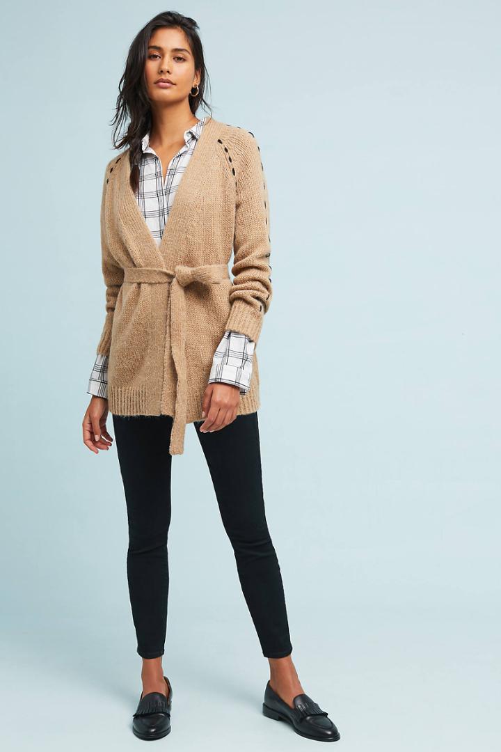 Moon River Civita Belted Cardigan