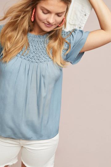 Corey Lynn Calter Smocked Blouse