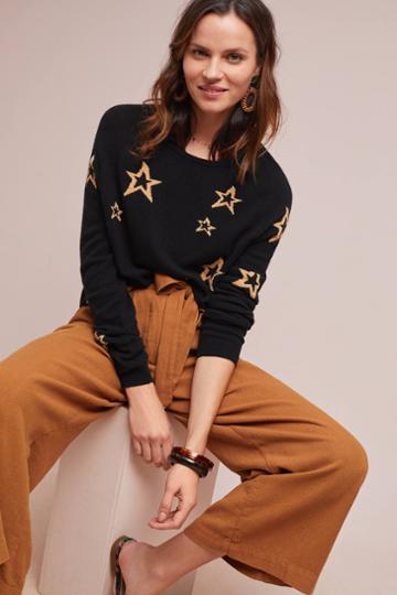 Lili's Closet Star Intarsia Sweater