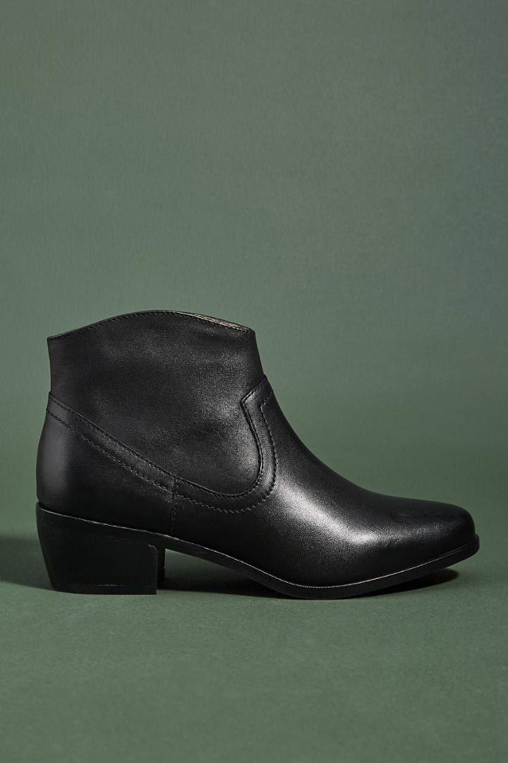 Anthropologie Leigh Leather Ankle Boots