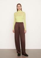 Vince Double Layer Long Sleeve Mock Neck T-shirt