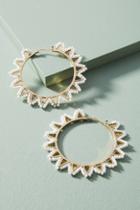Anthropologie Zig-zag Hoop Earrings