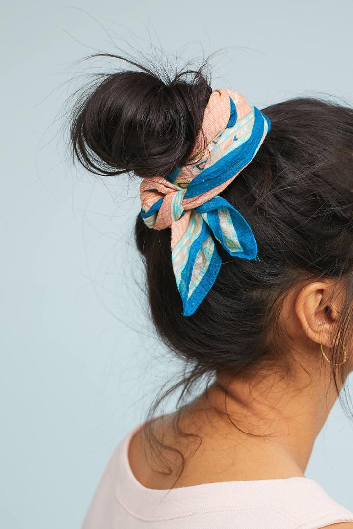 Anthropologie Rhea Geometric Kerchief Scarf