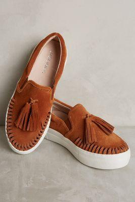 J/slides Fringe Kiltie Sneakers