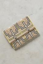 Anthropologie Grecian Key Clutch