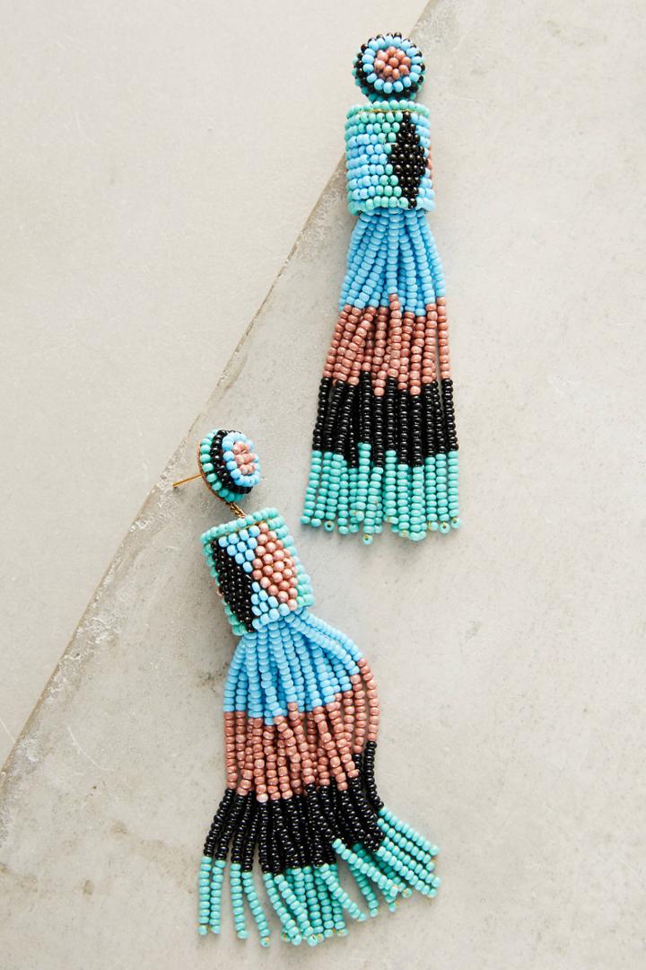 Deepa Leotie Beaded Drop Earrings