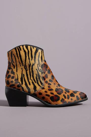 Vicenza Mixed-print Ankle Boots