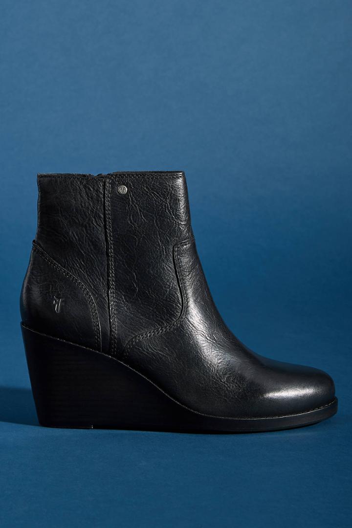 Anthropologie Frye Emma Wedge Booties