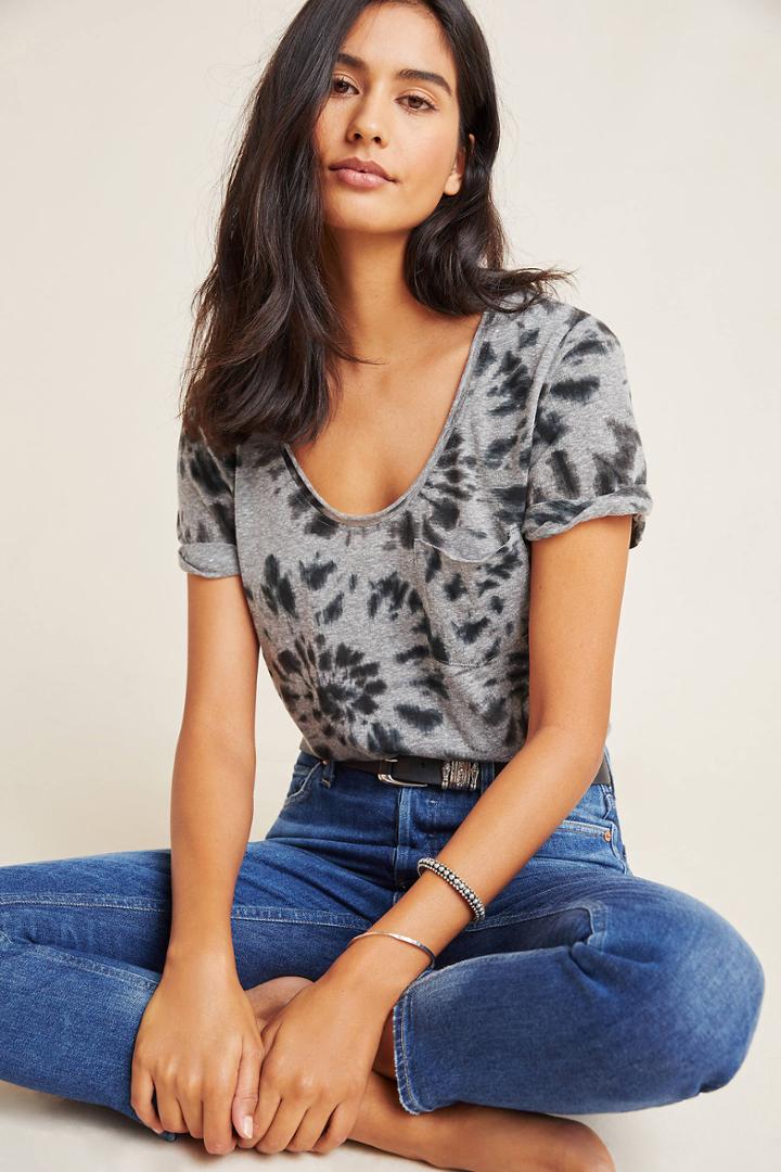 T.la Brandi Scoop Neck Pocket Tee