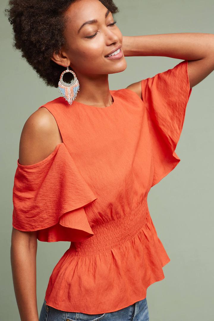 Moon River Peyton Open-shoulder Top